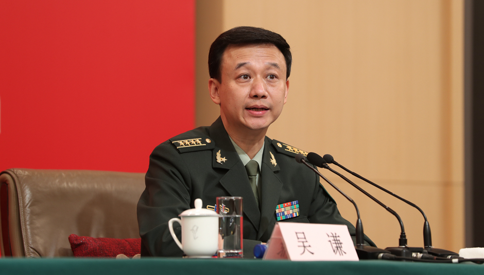 國(guó)防部新聞局局長(zhǎng)、國(guó)防部新聞發(fā)言人吳謙大校介紹相關(guān)情況